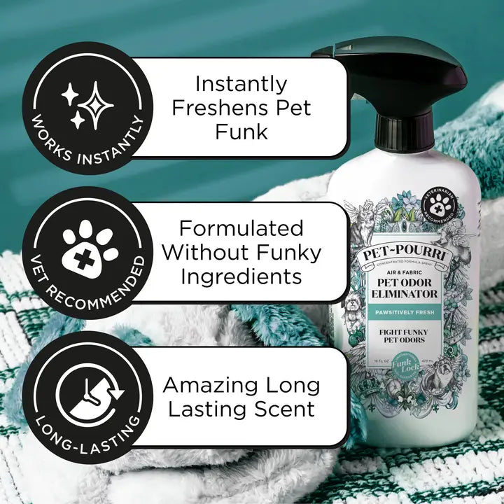 Pet~Pourri Pawsitively Fresh Air+Fabric Odor Refresher 16oz