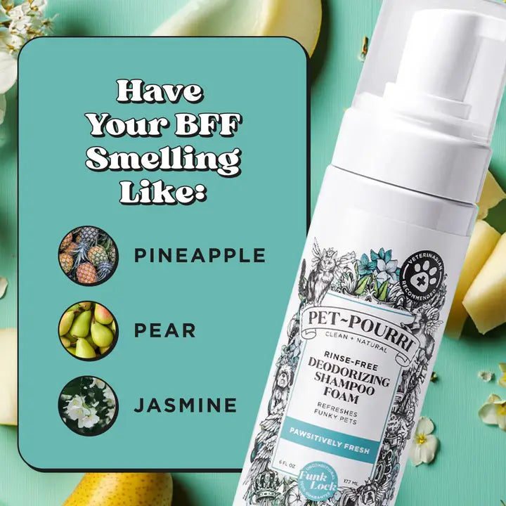 Pet~Pourri Pawsitively Fresh Rinse-Free Deodorizing Shampoo